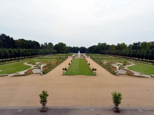 Postal: Jardines a la francesa en el Palacio de Charlottenburg (Alemania)