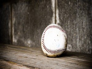 Una vieja pelota de béisbol