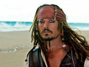Postal: Jack Sparrow (Piratas del Caribe)