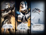 Tres sagas del juego "Star Wars: Battlefront"
