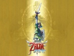 Portada para Wii del juego "The Legend of Zelda: Skyward Sword"