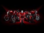 Motos Ducati de color rojo