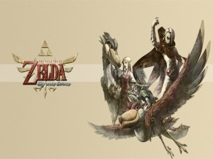 Pelícanos y personajes de "The Legend of Zelda: Skyward Sword"
