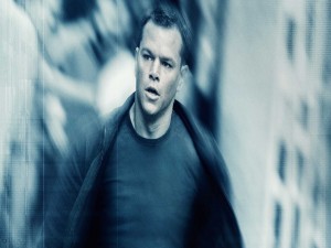Postal: Matt Damon interpretando a "Jason Bourne"