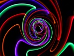 Líneas de colores formando una espiral