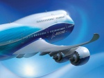 Airbus Boeing 3D volando en un cielo azul