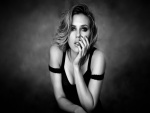 Scarlett Johansson en una imagen en blanco y negro