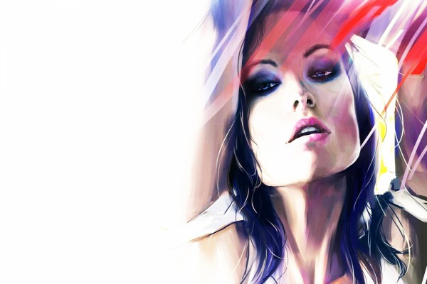 Retrato de la actriz Olivia Wilde