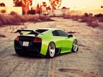Lamborghini Murciélago verde