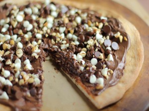 Postal: Pizza de chocolate