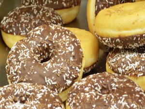 Donuts con chocolate