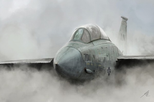 Imagen de un avión de combate