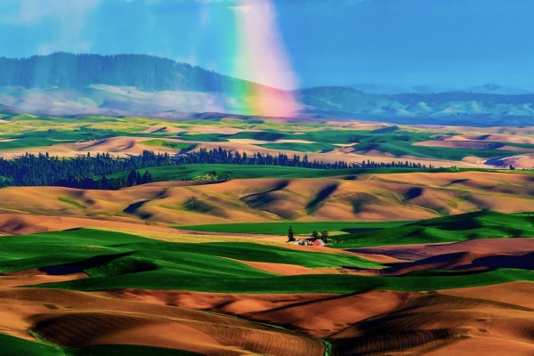 Vistas de unos campos de cultivo