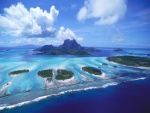 Hermosas islas en un mar azul