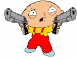 Stewie con dos pistolas (Padre de Familia)