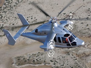 Un Eurocopter X3 en el aire