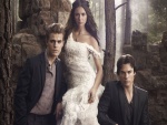 Los tres protagonistas de la serie "The Vampire Diaries"