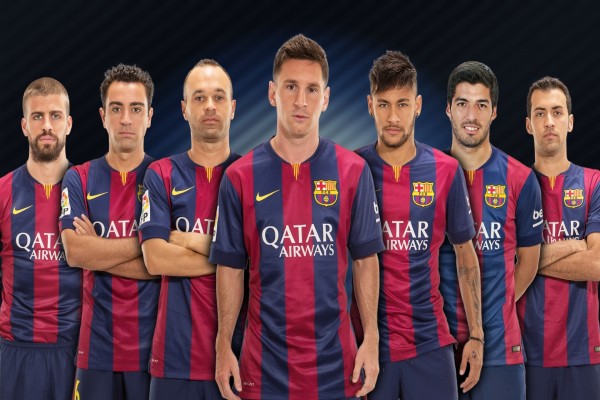 Siete jugadores del F.C. Barcelona