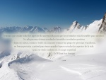 Bonito texto en un paisaje cubierto de nieve