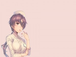 Minene Uryū vestida de enfermera (Mirai Nikki)