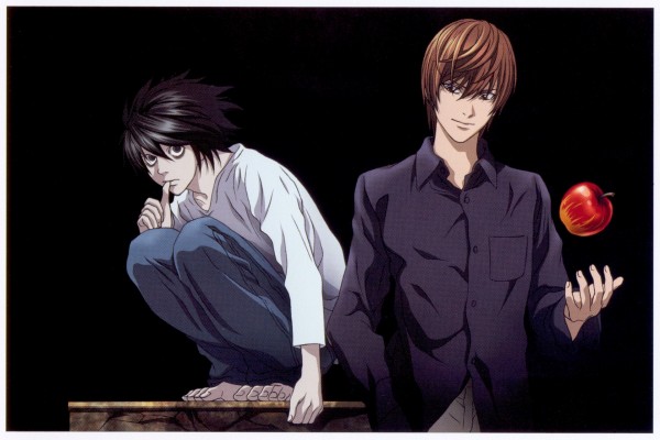 L junto a Light Yagami (Death Note)