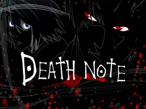 Los dos protagonistas del anime "Death Note"