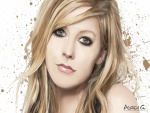 El rostro de la cantante Avril Lavigne