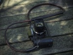 Una cámara de fotos Fujifilm