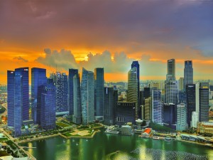Rascacielos en Singapur