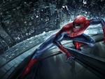 El increíble Spider-Man en un rascacielos