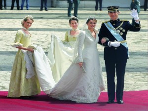La reina Leticia junto al rey Felipe en el día de su boda