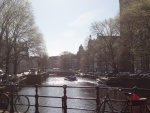 Sol brillando sobre Ámsterdam