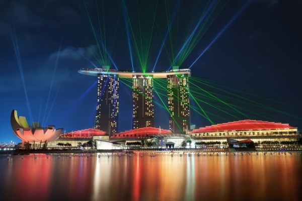 Luces en Singapur