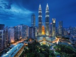 Luces en Kuala Lumpur (Malasia)