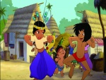 Mowgli y Shanti bailando (El Libro de la Selva 2)