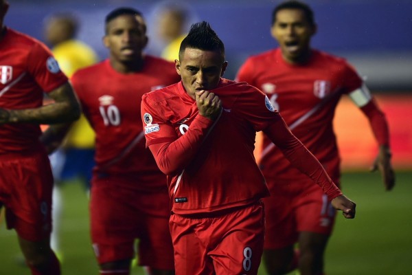 Jugadores de la Selección Peruana de Fútbol en la "Copa América Chile 2015"