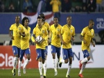 Jugadores de la Selección Brasileña de Fútbol en la "Copa América Chile 2015"
