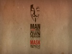 La máscara de Anonymous sobre una frase de Oscar Wilde