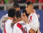 Jugadores peruanos reunidos en el partido contra Venezuela "Copa América 2015"