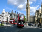 Autobuses en la ciudad de Londres