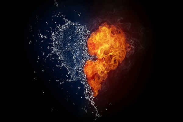 Corazón de agua y fuego