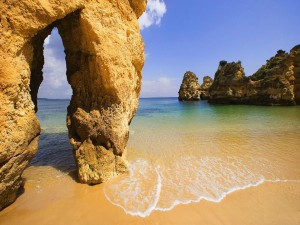 Playa en el Algarve (Portugal)