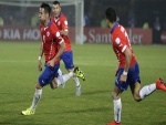 Mauricio Isla (Chile) tras meter un gol a Uruguay "Copa América Chile 2015"