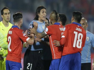 Tensión en cuartos de final Chile contra Uruguay "Copa América Chile 2015"