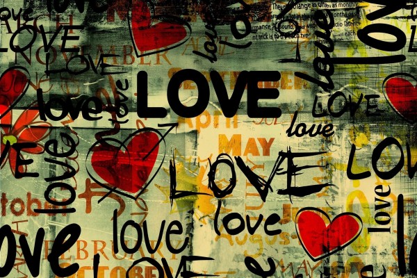 Love y corazones