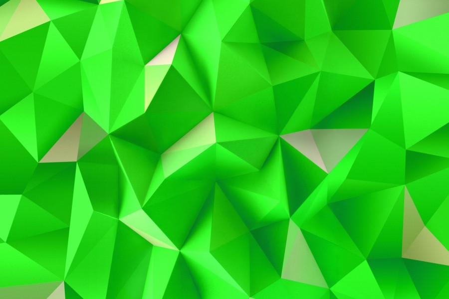 Triángulos verdes