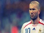 El futbolista Zinedine Zidane con la camiseta de Francia