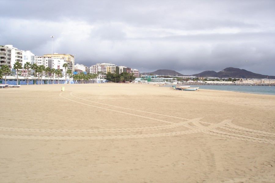 Playa de Las Alcaravaneras (Gran Canaria, España)