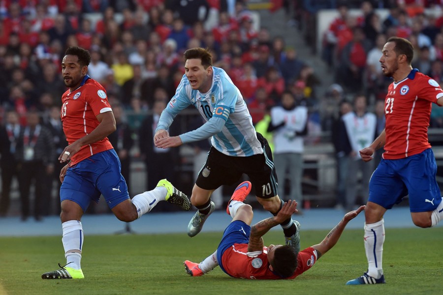 Messi (Argentina) en la final contra Chile "Copa América Chile 2015"
