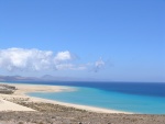 Hermosas vistas de la playa de Sotavento (Fuerteventura, Canarias)